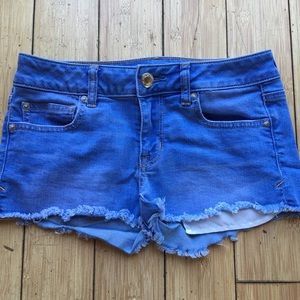 AEO Mid Wash Super Stretch “Shortie” Shorts Sz 4